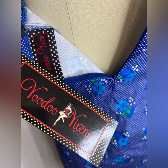 NWT S Voodoo Vixen Marcia 60’s Floral Wiggle Dress - Picture 2 of 5